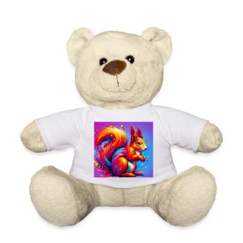 squirrel - Teddy Bear - white - Front