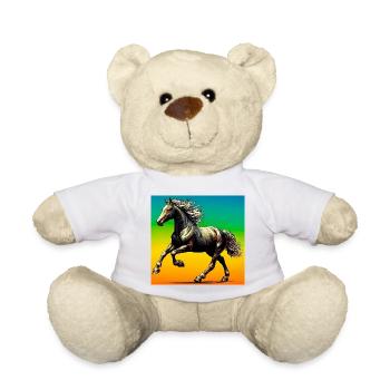 cheval - Nounours - blanc - Devant