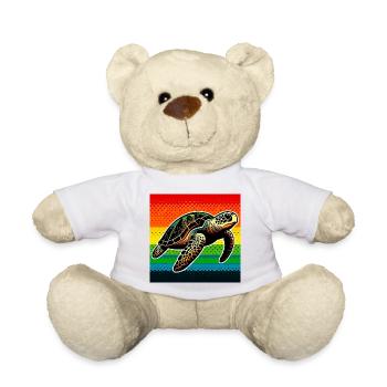 turtle - Teddy Bear - white - Front