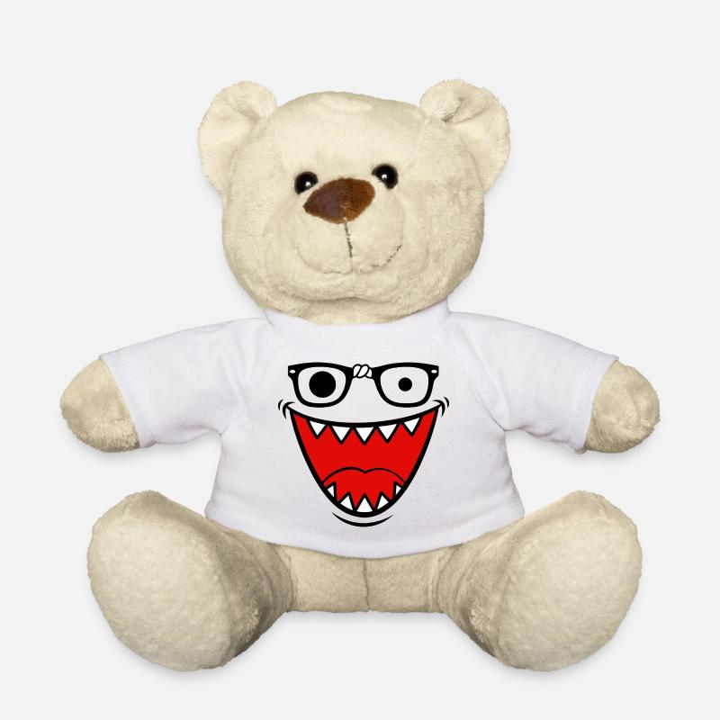 Retro Y2K Monster Emo Halloween - Teddy - Weiß