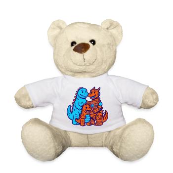 Dragon Family - Teddy Bear - white - Front