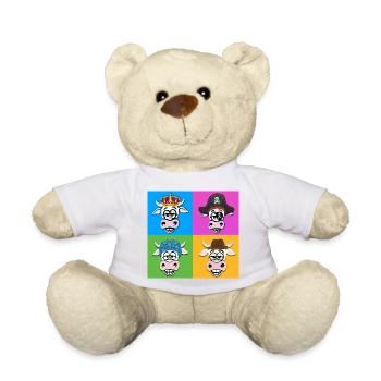 Kuh-Quartett - Teddy - Weiß - Vorne