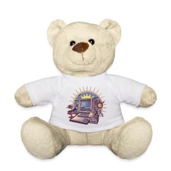 Futuristischer Computer mit Retro-Elementen - Teddy - Weiß - Vorne