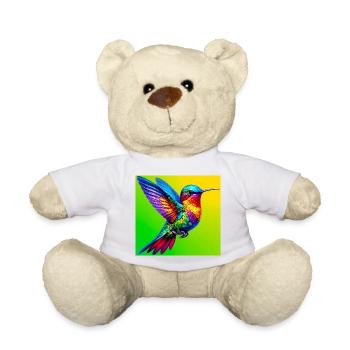 hummingbird - Teddy Bear - white - Front