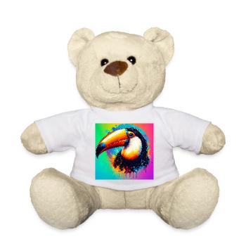 toucan - Teddy Bear - white - Front