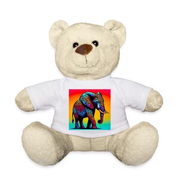 Elefant - Teddy - Weiß - Vorne