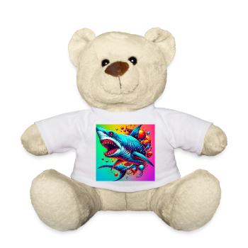 Requin - Nounours - blanc - Devant