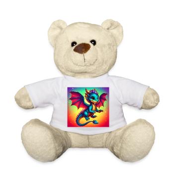 dragon - Teddy Bear - white - Front