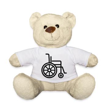 wheelchair - Teddy Bear - white - Front