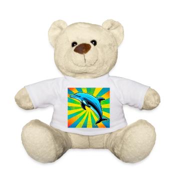 dolphin - Teddy Bear - white - Front