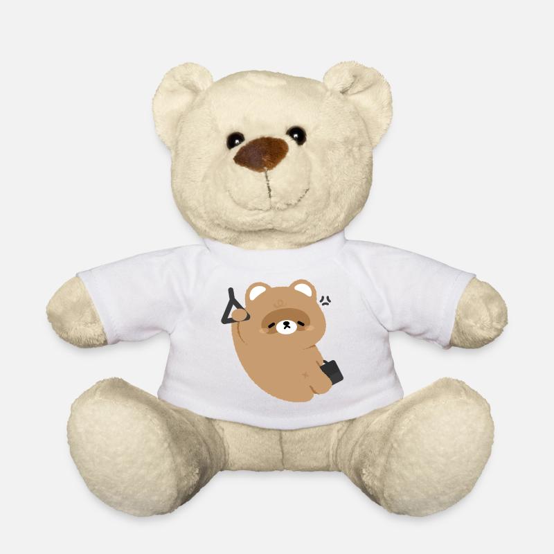 Müde Bär pendeln - Teddy - Weiß