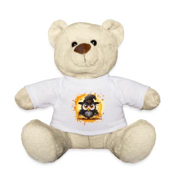 Noctambule Sorcier Halloween - Nounours - blanc - Devant