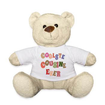Coolest Cousin Ever - Teddy Bear - white - Front