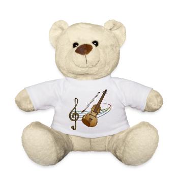 Violin - Teddy Bear - white - Front