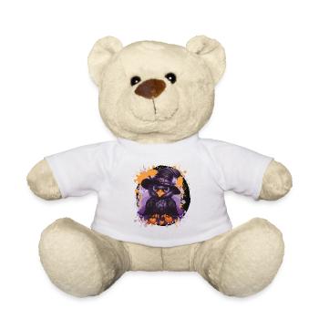 WitchesOwls with pumpkins - Teddy Bear - white - Front