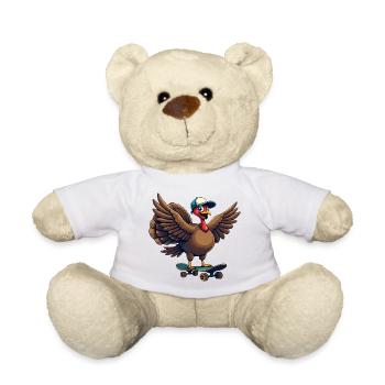 Dinde de Thanksgiving les gars - Nounours - blanc - Devant