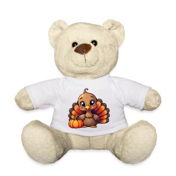 Thanksgiving Truthahn Baby - Teddy - Weiß - Vorne