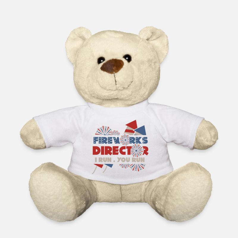 Firework Director – I Run, You Run - Teddy Bear - white
