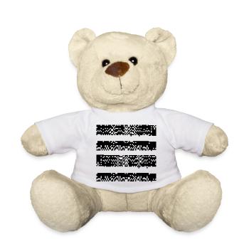 Fehlerhafte pixelige Linien - Teddy - Weiß - Vorne