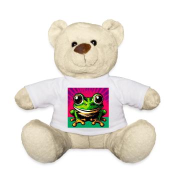 frog - Teddy Bear - white - Front