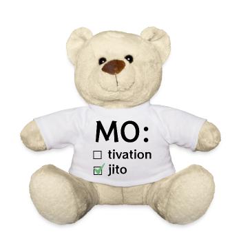Motivation oder Mojito - Teddy - Weiß - Vorne