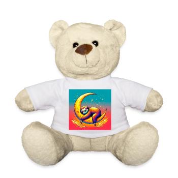 La paresse dort sur la Lune - Nounours - blanc - Devant