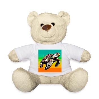 turtle - Teddy Bear - white - Front