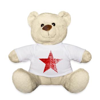 Roter Stern Vintage Look Kommunist Sowjetunion - Teddy - Weiß - Vorne