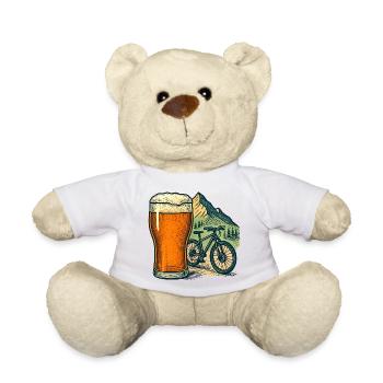 Bier Mountainbike Berglandschaft - Teddy - Weiß - Vorne