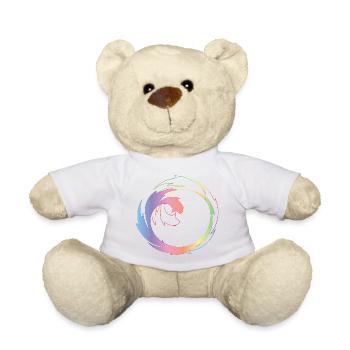 Kreativer Farbkreis als dynamischer Designrahmen - Teddy - Weiß - Vorne