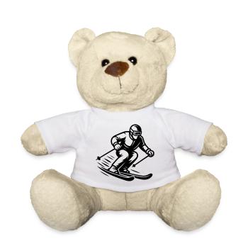 Ski Sport Silhouette - Teddy - Weiß - Vorne