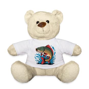 Springender Karpfen  - Teddy - Weiß - Vorne
