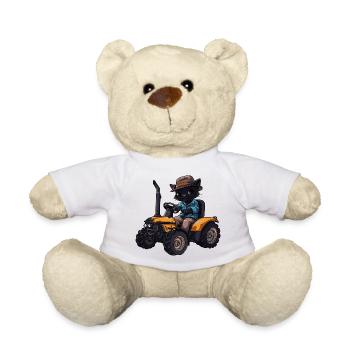Panther Tractor Farmer - Nounours - blanc - Devant