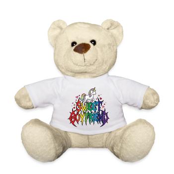 Freund Einhorn Valentinstags-Paar - Teddy - Weiß - Vorne