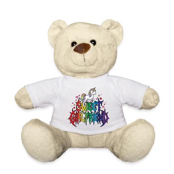 Freundin, Einhorn-Valentinstags-Paar - Teddy - Weiß - Vorne