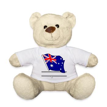 Vlaggen_Australie_ - Teddy - Weiß - Vorne