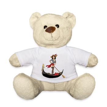 Italy Venice gondola pinup - Teddy Bear - white - Front