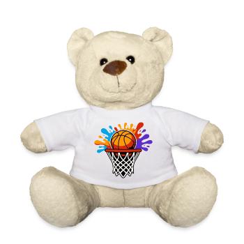 Éclatement du panier éclaboussant du basketball - Nounours - blanc - Devant