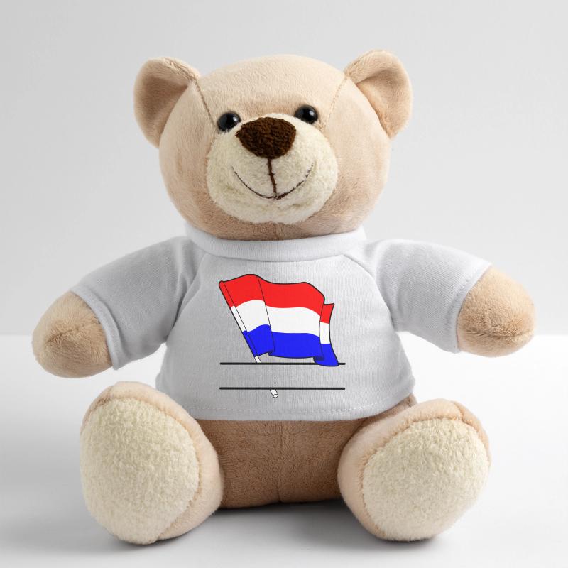 Netherlands Flag – Name Space Teddy Bear