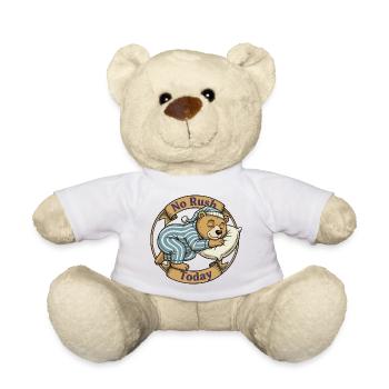 Pas de stress aujourd’hui – Ours en pyjama - Nounours - blanc - Devant