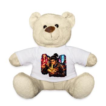 Neon Cyber Samurai Ramen - Teddy - Weiß - Vorne