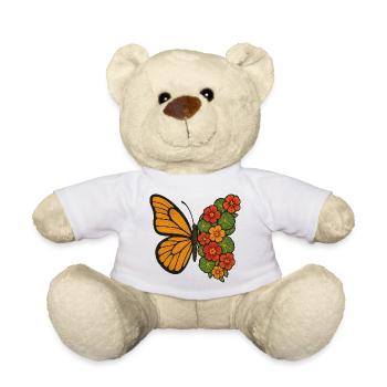 Butterfly Bloom Split - Teddy Bear - white - Front