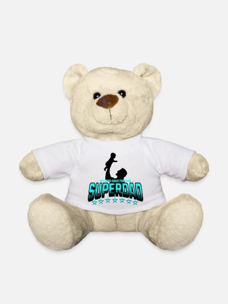 Superdad Heldenvater Seit Immer - Teddy - Weiß