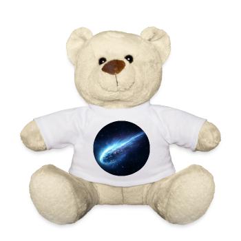 Astronomischer Weltraumkometen-Streifenschwanz - Teddy - Weiß - Vorne