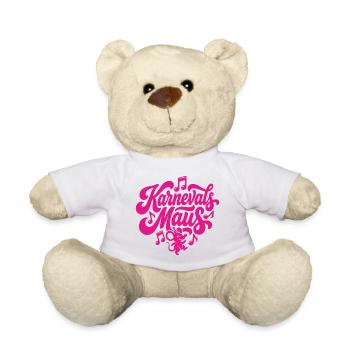 Karnevals Maus Karnevalsmaus Karneval Party Tanzen - Teddy - Weiß - Vorne
