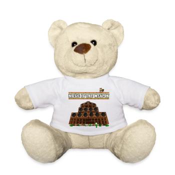 Musique Dub Reggae - Nounours - blanc - Devant