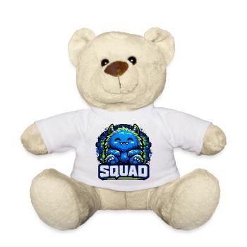 Blauer Monster Squad Logo - Teddy - Weiß - Vorne