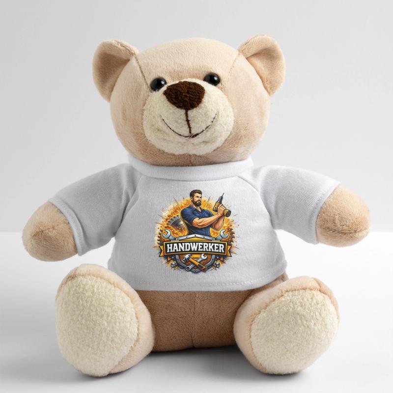 Craftsman Logo – Comic Style with Drill Teddy Bear