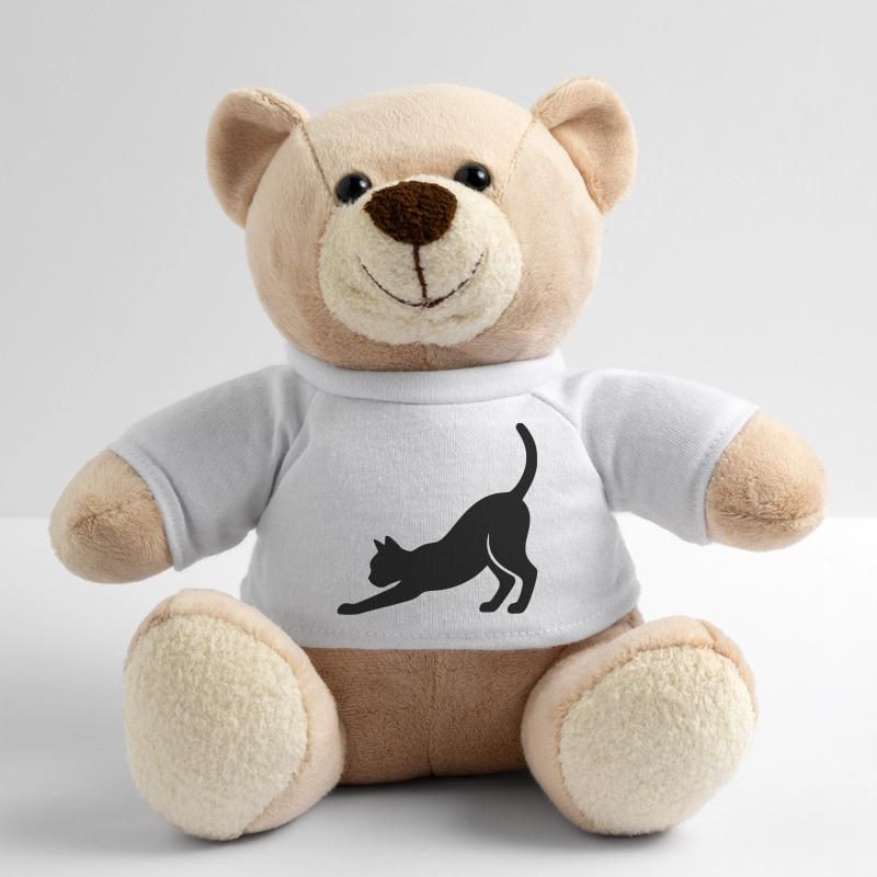 Katze Silhouette Stretch Verspielt Vektor Teddy