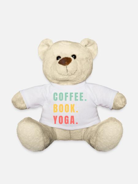 COFFEE BOOK YOGA - Teddy - Weiß